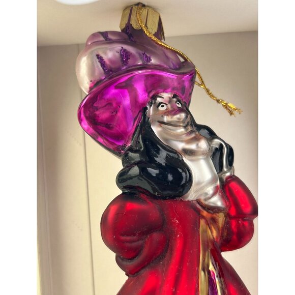 Santa's Best Captain Hook Disney Peter Pan European Mouth Blown Glass Ornament - Picture 5 of 16